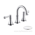 Deck Mount Chrome Mixer Widespread Bathroom Taps